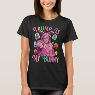 Camiseta O Trump É Meu Ovos De Primavera De Coelhinho Que F
