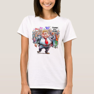Camiseta O Trump é uma estranha companheira anti-mulher.