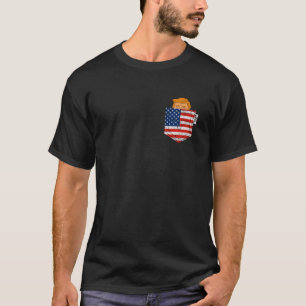 Camiseta O Trump No Seu Bolso Do Impulso Eleitoral Dos EUA