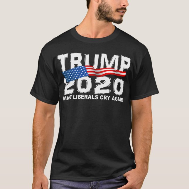 Camiseta O TRUNFO engraçado 2020 faz liberais grita outra (Frente)