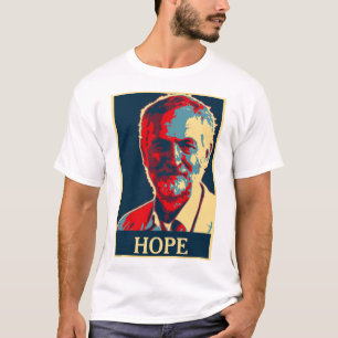 Camiseta o tshirt da esperança do corbyn de jeremy adiciona
