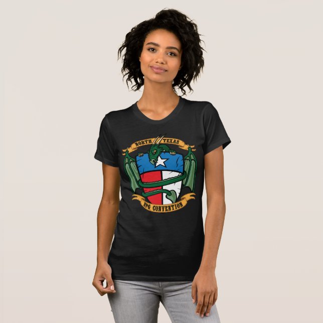 Camiseta O TShirt da mulher de NTRPGCon (Frente Completa)