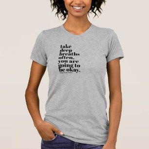 Camiseta O tshirt das mulheres inspiradas das citações