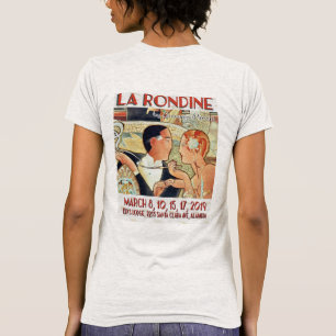 Camiseta O tshirt das mulheres La Rondine de 2019 estaçõe