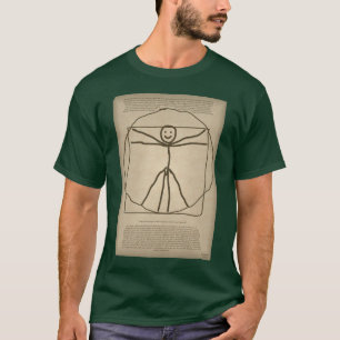 Camiseta O Tshirt do miúdo de Vitruvian Stickman