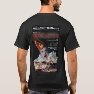 Camiseta O tshirt escuro dos homens de Rigoletto da ópera