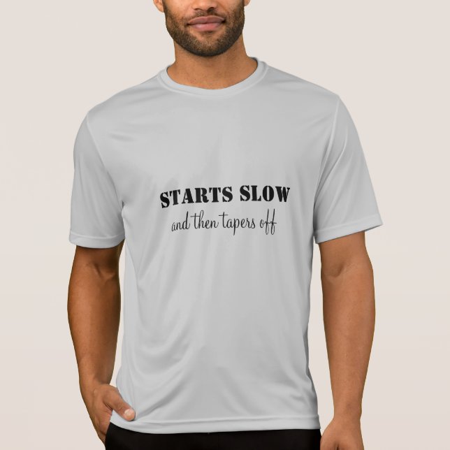 Camiseta O TShirt Running começa lento e diminui (Frente)