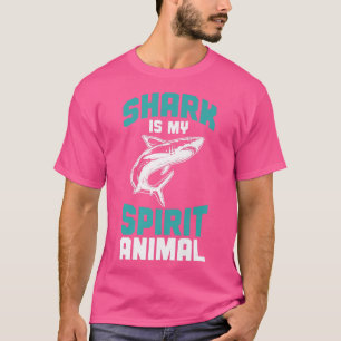 Camiseta O Tubarão De Biologia Marinha É O Meu Animal Espir