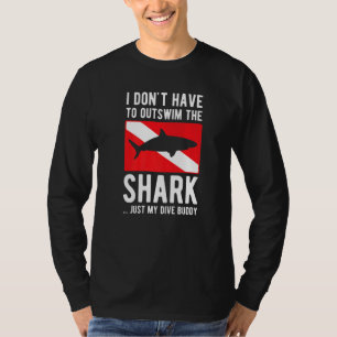 Camiseta O Tubarão É O Meu Mergulhador De Mergulhador