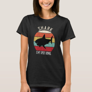 Camiseta O Tubarão Engraçado É O Meu Espírito Homens Mulher