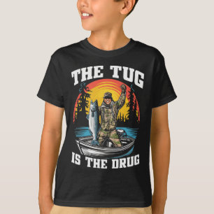 Camiseta O Tug É Minha Teia De Pesca Engraçada Por Drogas P
