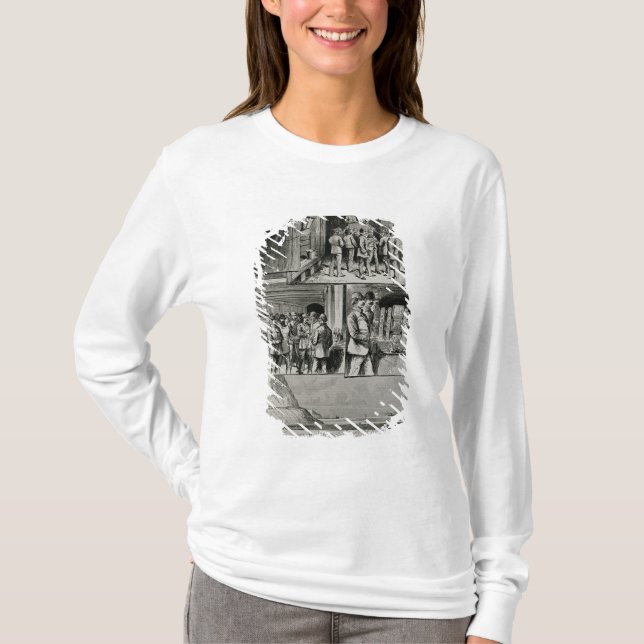 Camiseta O túnel do Canal da Mancha funciona em Dôvar (Frente)