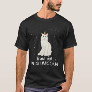 Camiseta O Turco Angora Confie em mim, sou um Gato do Unicó