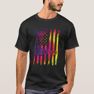 Camiseta O Turno Noturno Enfermeira-Nos A Sinalizar O Enfer