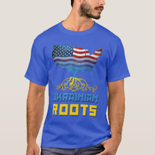 Camiseta O ucraniano americano enraíza t-shirt