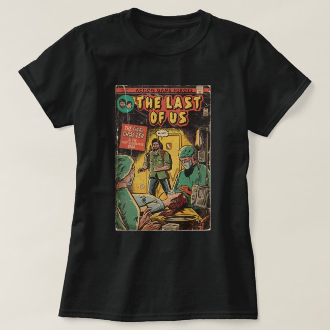 Camiseta O Último de nós - Acabar com a arte dos fãs de cob (Frente do Design)