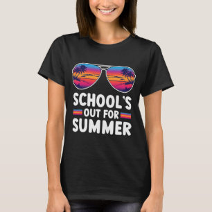 Camiseta O último dia da escola está fora para o verão.