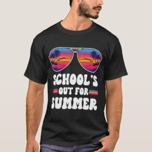 Camiseta O último dia da escola está fora para o verão.