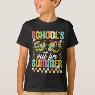Camiseta O último dia da escola está fora para o verão.