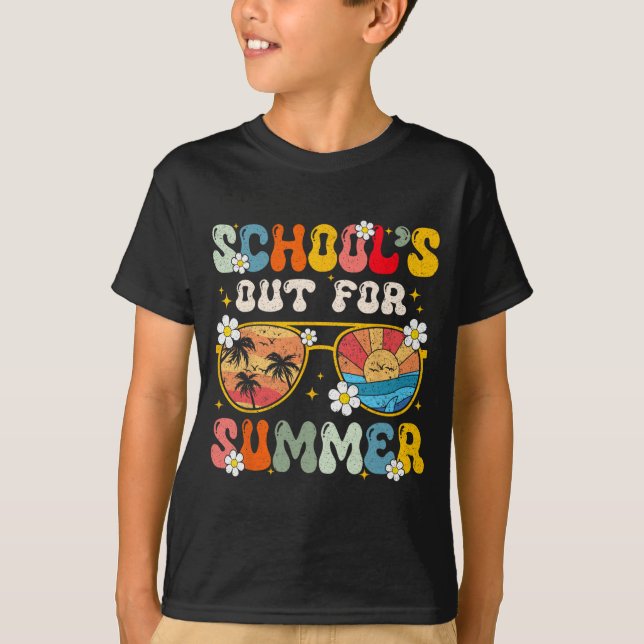 Camiseta O último dia da escola está fora para o verão. (Frente)