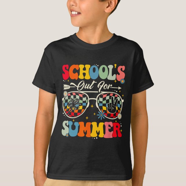Camiseta O último dia da escola está fora para o verão. (Frente)