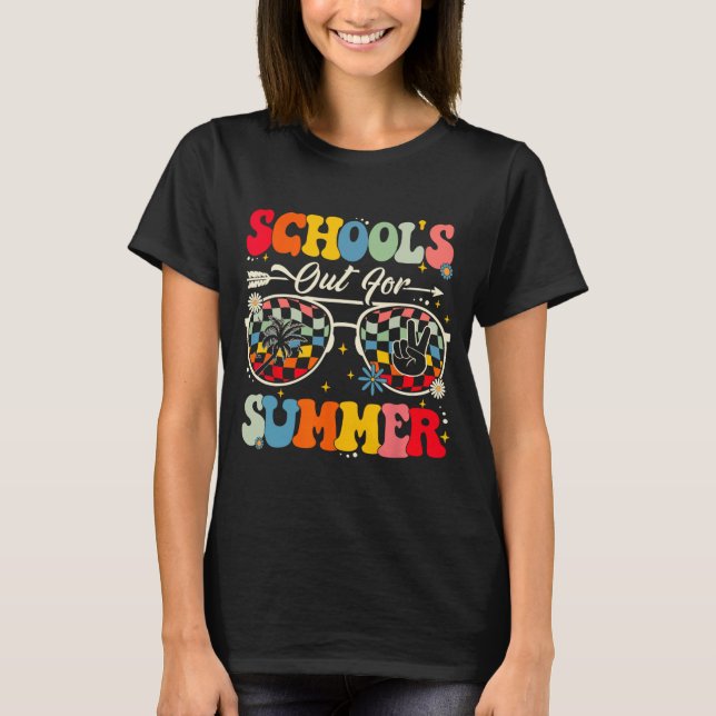 Camiseta O último dia da escola está fora para o verão. (Frente)
