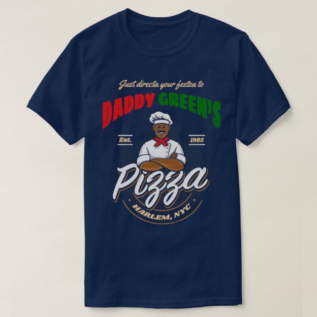 Camiseta O Último Dragão Pai Verdes Pizza (Frente do Design)