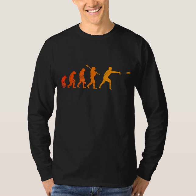 Camiseta O Último Frisbee Evolution Disco Golf Macaco Human (Frente)