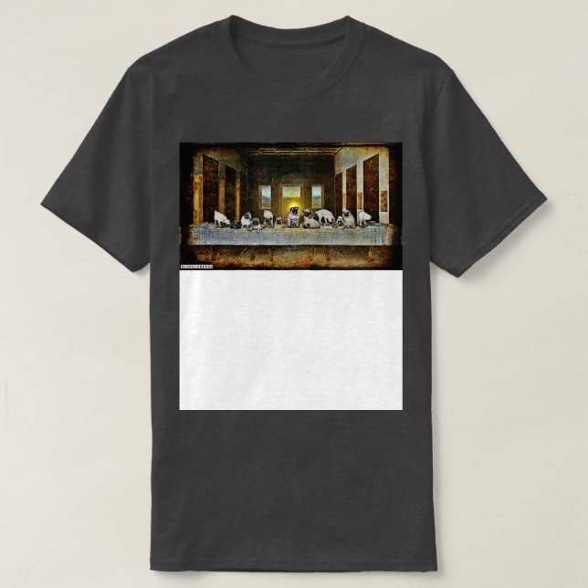 Camiseta O último jantar (Frente do Design)
