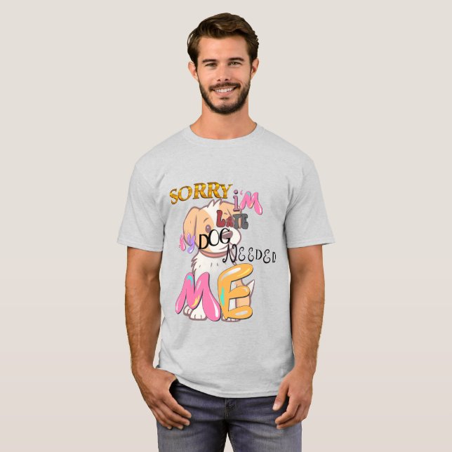 Camiseta "O último Pet Lover T-Shirt Divertido e confortáve (Frente Completa)