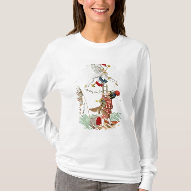 Camiseta O último pulo de um grande homem, 1815 (Frente)