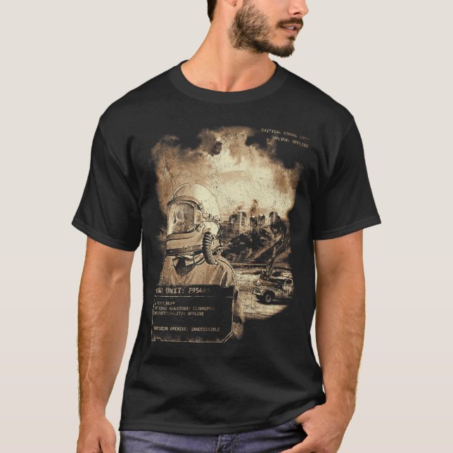 Camiseta O Último Sinal - Streetwear Techno-Dystopian (Frente)