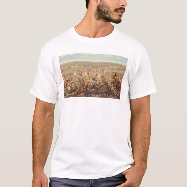 Camiseta O último suporte de Custer (0482A) (Frente)