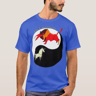 Camiseta O Último Unicórnio Yin Yang Origami