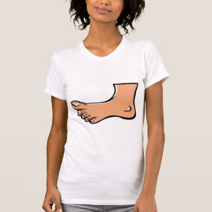 Camiseta O um t-shirt das mulheres do pé
