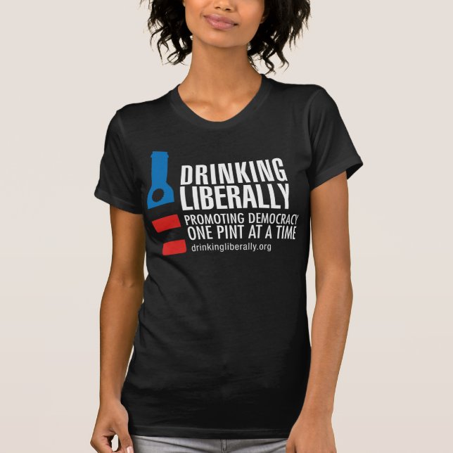 Camiseta O um t-shirt preto das mulheres da pinta (Frente)