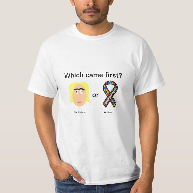 Camiseta O Unibrow e o autismo (Frente)