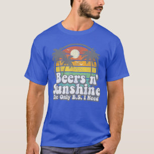 Camiseta O Único BS Que Eu Preciso É Cervejas e Sol Retro B