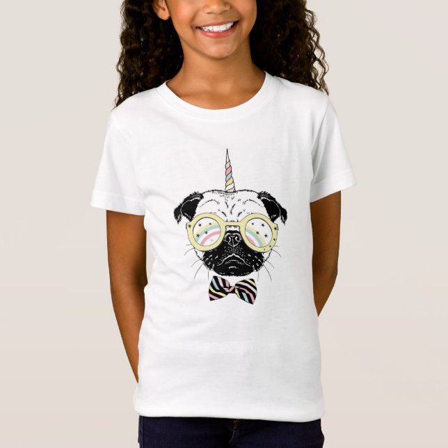 Camiseta O unicórnio do Pug | seja original (Frente)