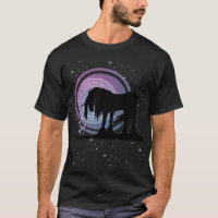 O Unicórnio Preto Místico (espiral Roxo/Azul)