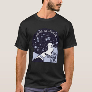 Camiseta O universo é você citação motivacional