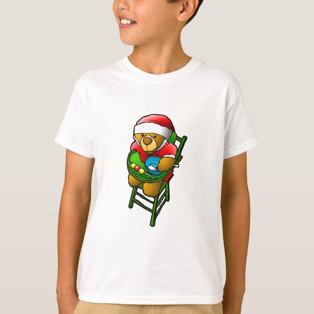 Camiseta O ursinho de Natal (Frente)