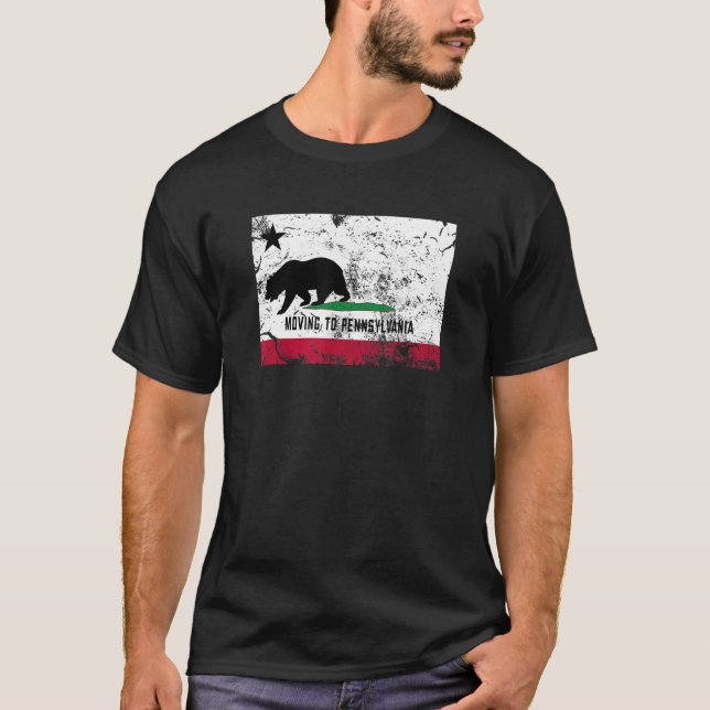 Camiseta O Urso Da Califórnia Está A Caminhar Para A Pensil (Frente)