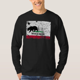 Camiseta O Urso Da Califórnia Está A Caminhar Para Montana
