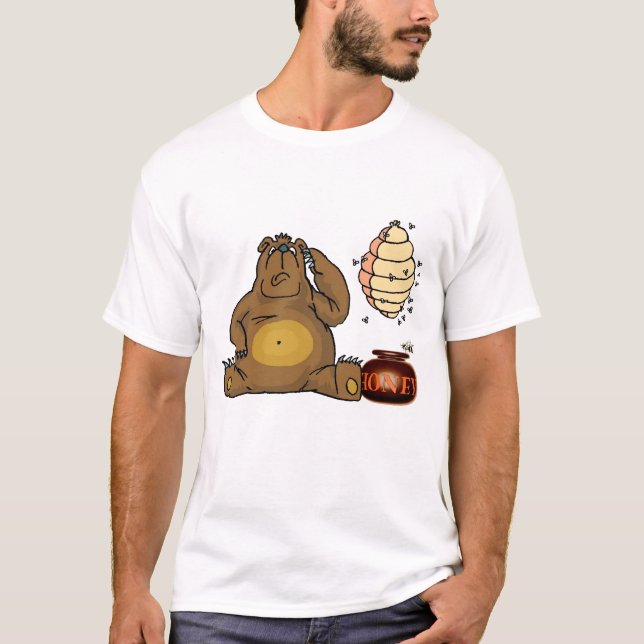 Camiseta O urso e as abelhas (Frente)