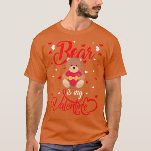 Camiseta O Urso É O Meu Dia de os namorados De Urso Cardíac