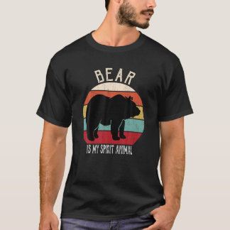 Camiseta O Urso Engraçado É O Meu Amante de os animais Espi