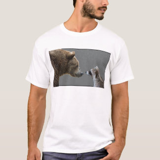 Camiseta O urso Grizzle encontra o guaxinim