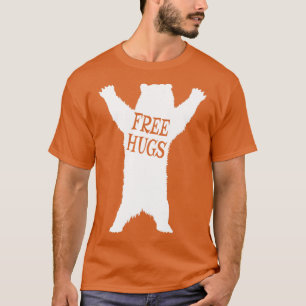 Camiseta O Urso Livre Abraça Animais Engraçados Extrovertid