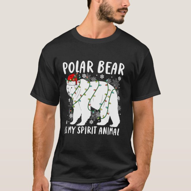 Camiseta O Urso Polar É O Meu Espírito Animal Engraçado San (Frente)